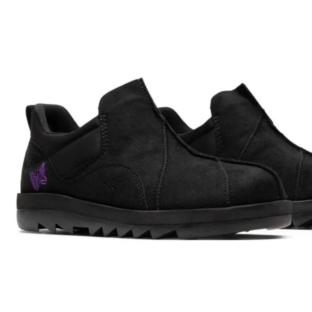 Reebok Needles Black Suede Sneakers Unisex Women’s Size 9.5 Men’s Size 8 NWOT - Picture 3 of 14